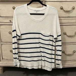 Madewell striped sweater size medium